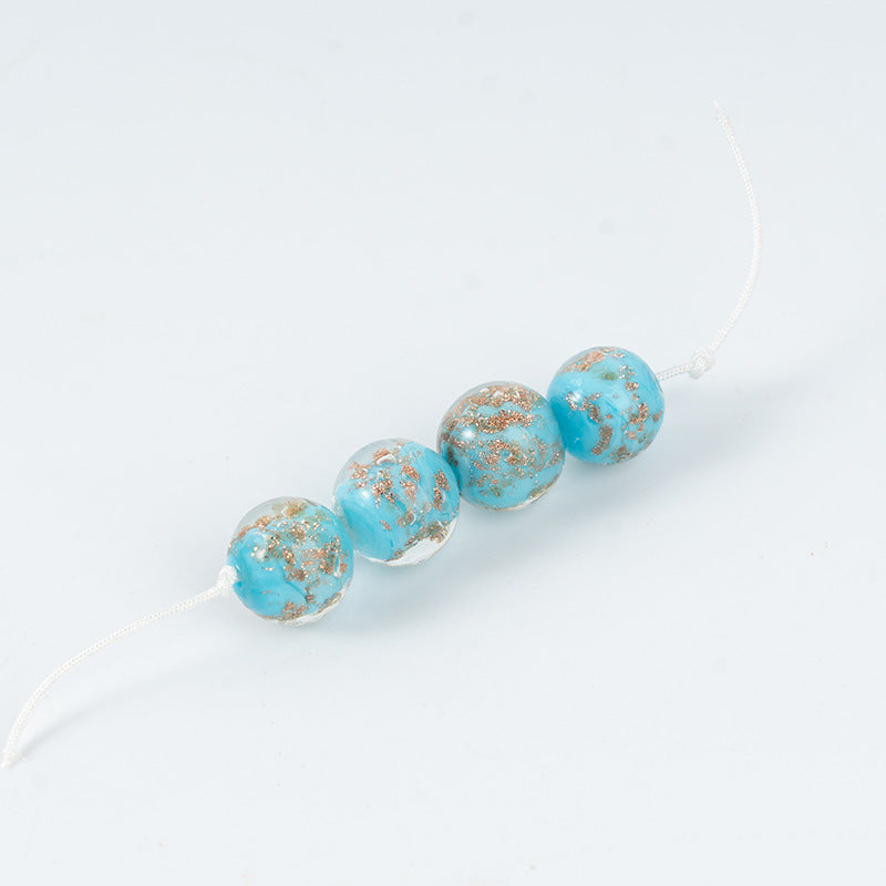 Gold Sand Luminous Glass Beads