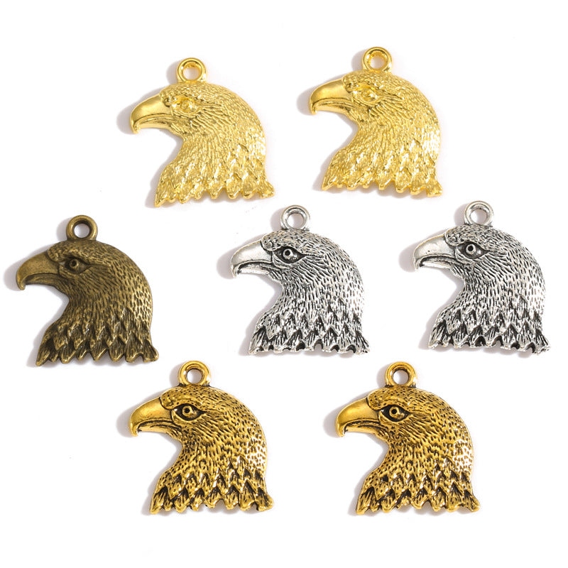 Vintage Alloy Eagle Charms – Retro Eagle Pendants for DIY Bracelets, Necklaces, Keychains & Jewelry Making