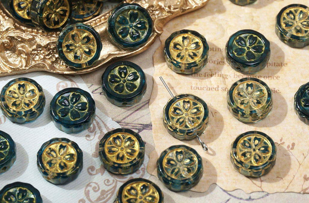 Cherry Blossom Glass Beads