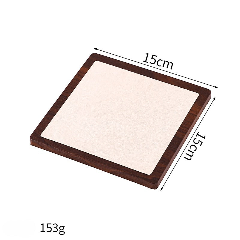 Minimalist Wooden Jewelry Display Tray – Modern Necklace, Bracelet & Earring Display Plate for Product Photography, Craft Fairs & Boutique Displays