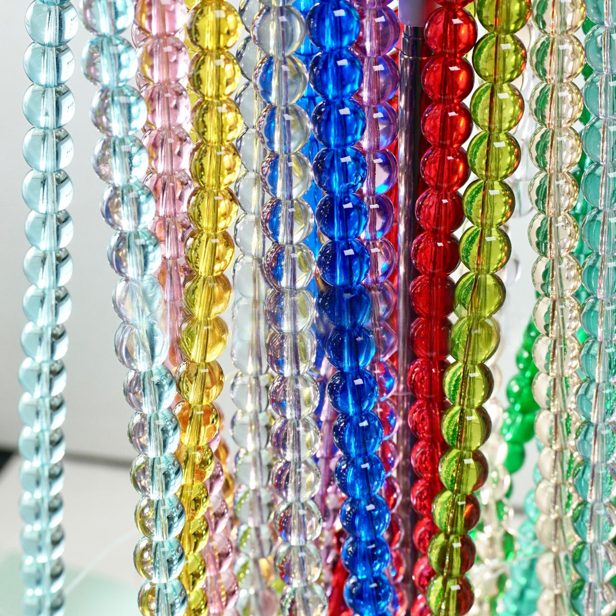 Glass Crystal-Style Round Beads