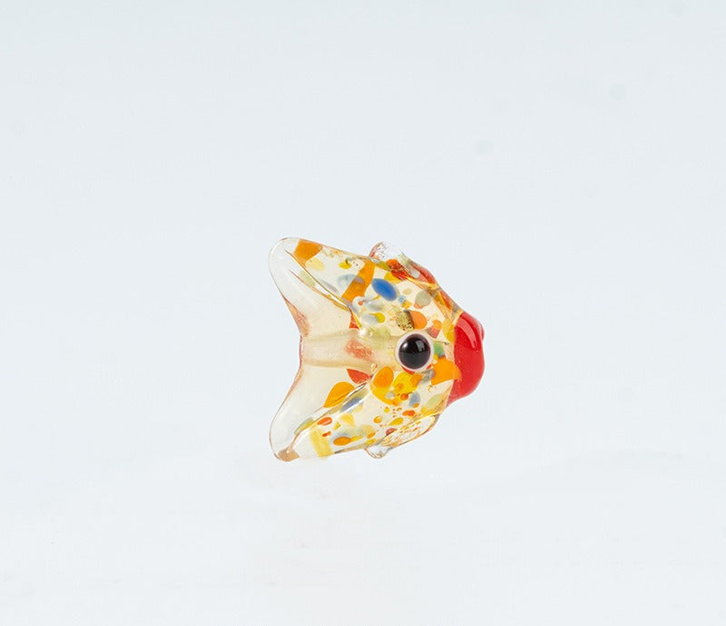 Japanese-Style Colorful Glazed Glass Fish Beads