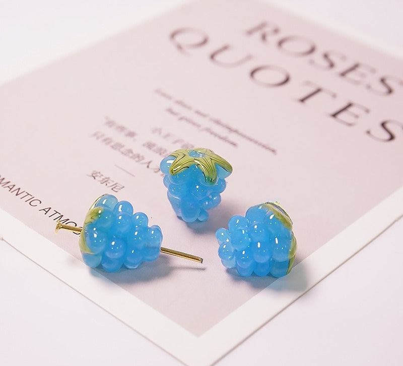Grape Cluster Glazed Beads
