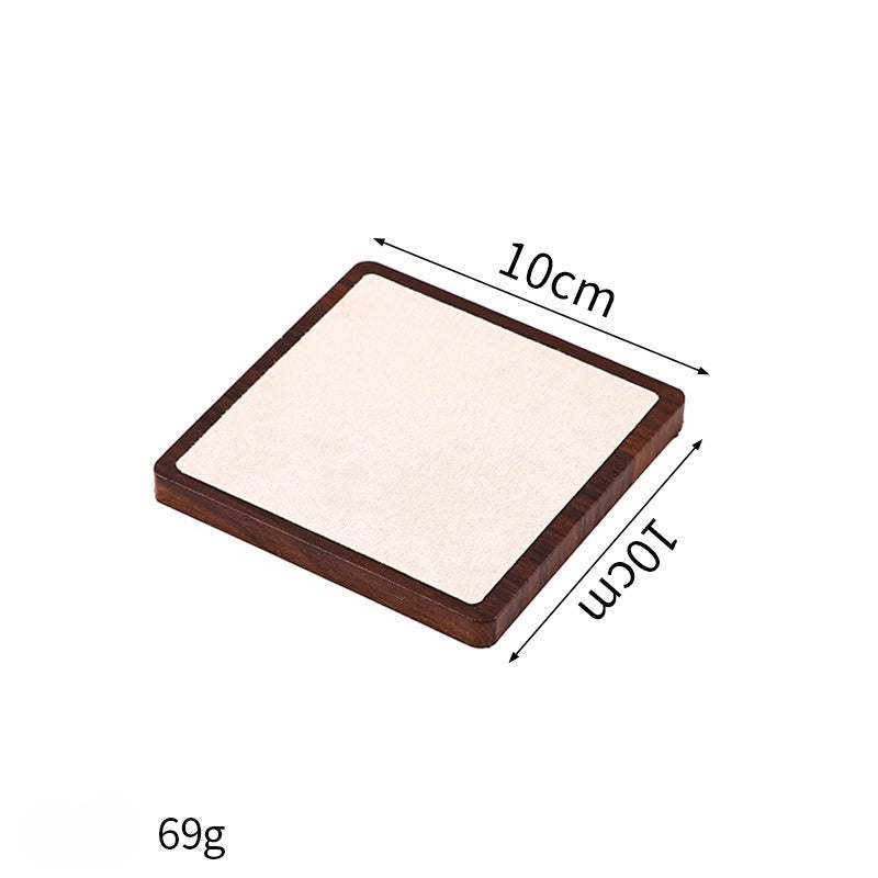 Minimalist Wooden Jewelry Display Tray – Modern Necklace, Bracelet & Earring Display Plate for Product Photography, Craft Fairs & Boutique Displays