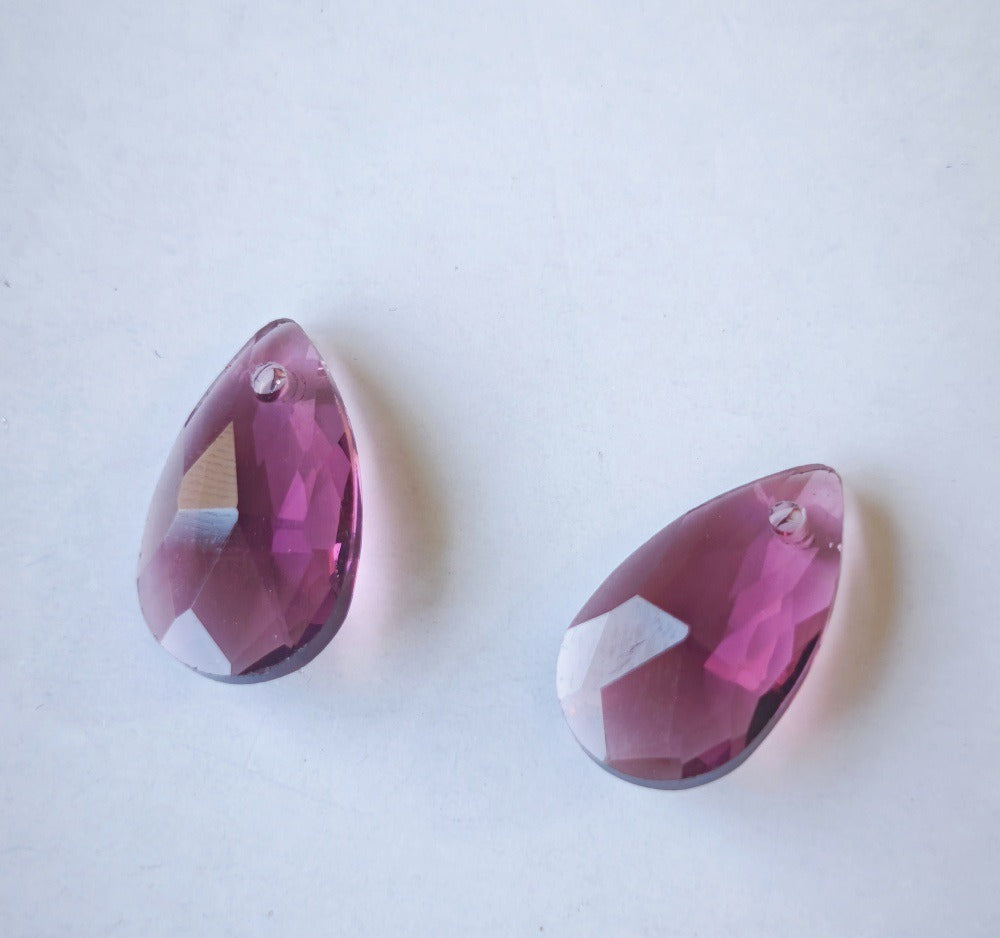 K9 Crystal Glass Teardrop Pendants