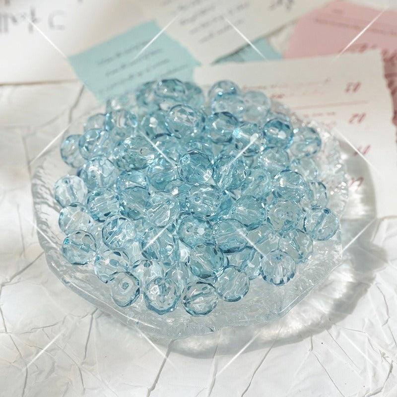 Irregular Crystal-Style Glazed Glass Beads