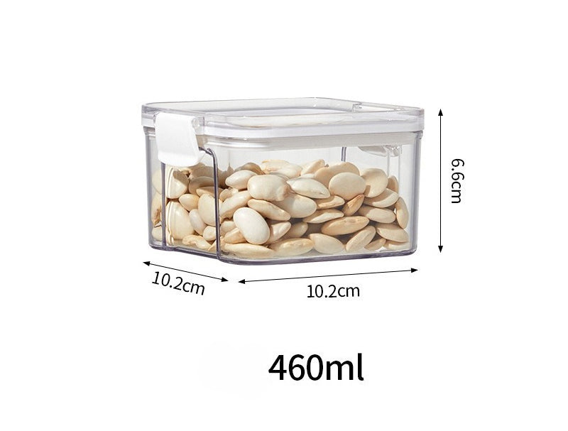 Clear Plastic Buckle-Lid Storage Containers – Transparent Latching Organizer Jars for Beads, Charms, Craft Supplies & Small Parts