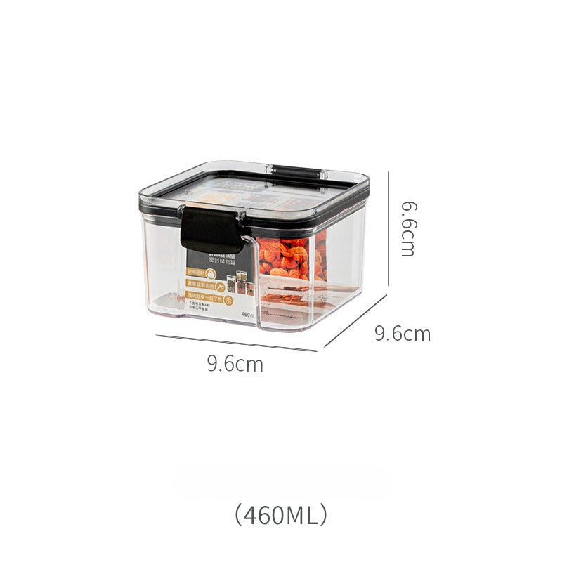 Clear Plastic Buckle-Lid Storage Containers – Transparent Latching Organizer Jars for Beads, Charms, Craft Supplies & Small Parts