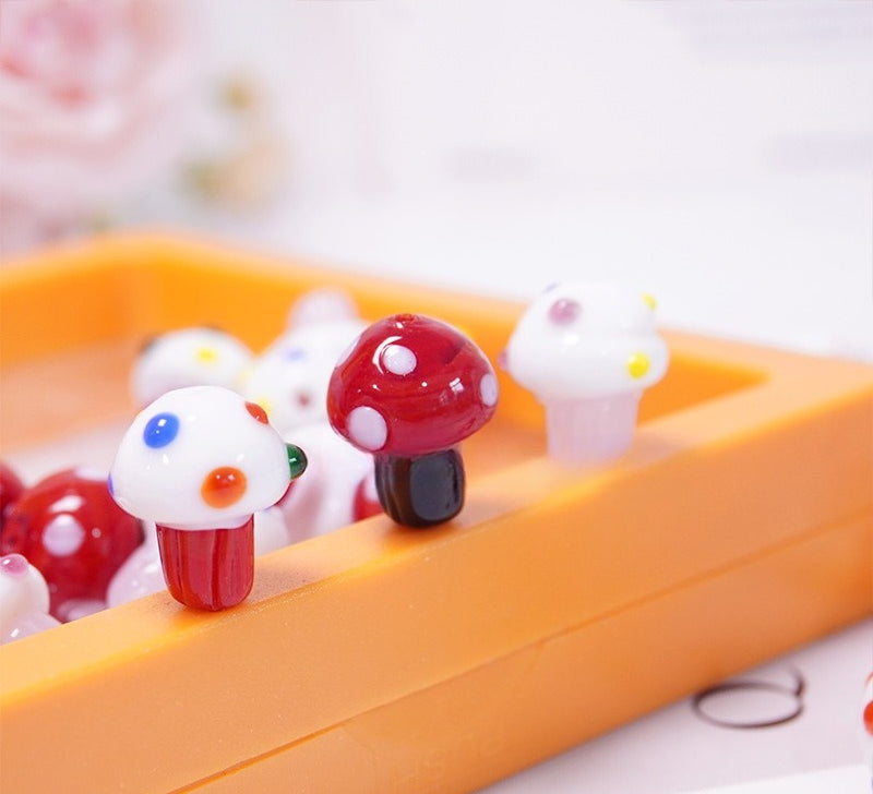 Colorful Ice Cream Cone & Cupcake Glass Beads
