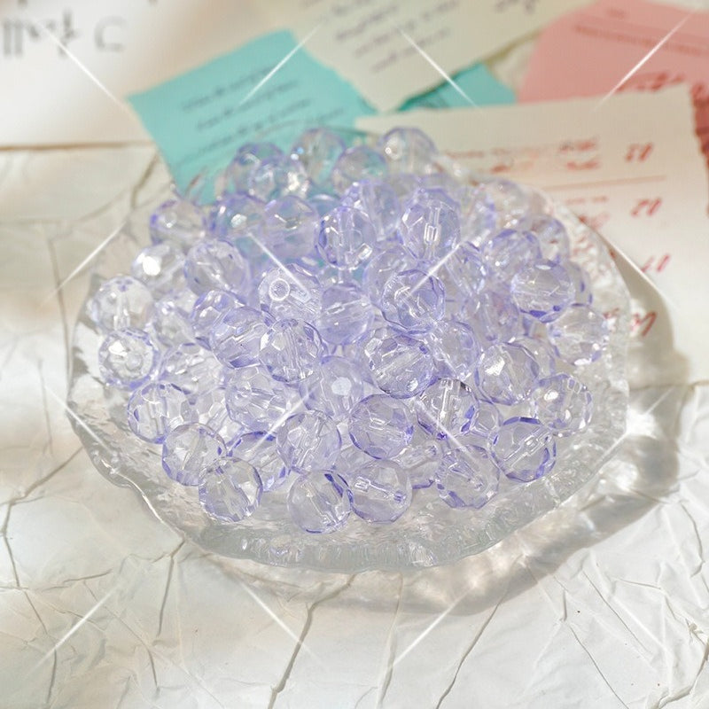 Irregular Crystal-Style Glazed Glass Beads