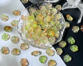 Glass Rose Beads with Horizontal Holes