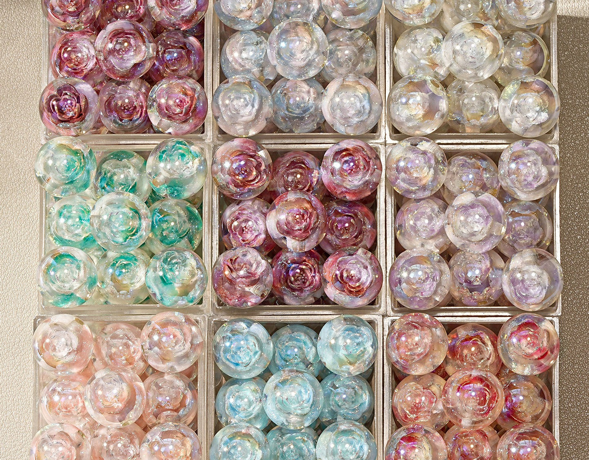 Lotus Twilight Round Beads