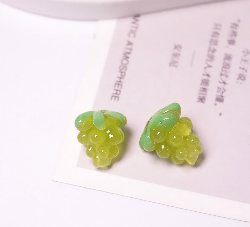 Grape Cluster Glazed Beads