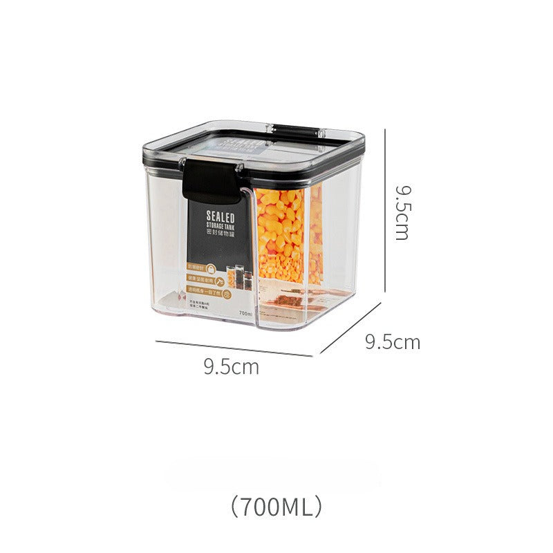 Clear Plastic Buckle-Lid Storage Containers – Transparent Latching Organizer Jars for Beads, Charms, Craft Supplies & Small Parts