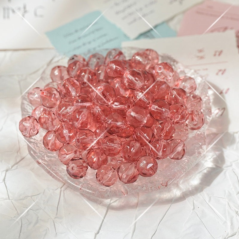 Irregular Crystal-Style Glazed Glass Beads