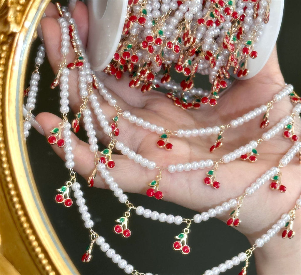 Cherry Temptation Pearl Chain – 10 Meters
