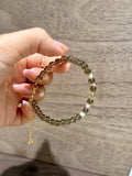 Smoky Quartz, Citrine & Freshwater Pearl Bracelet