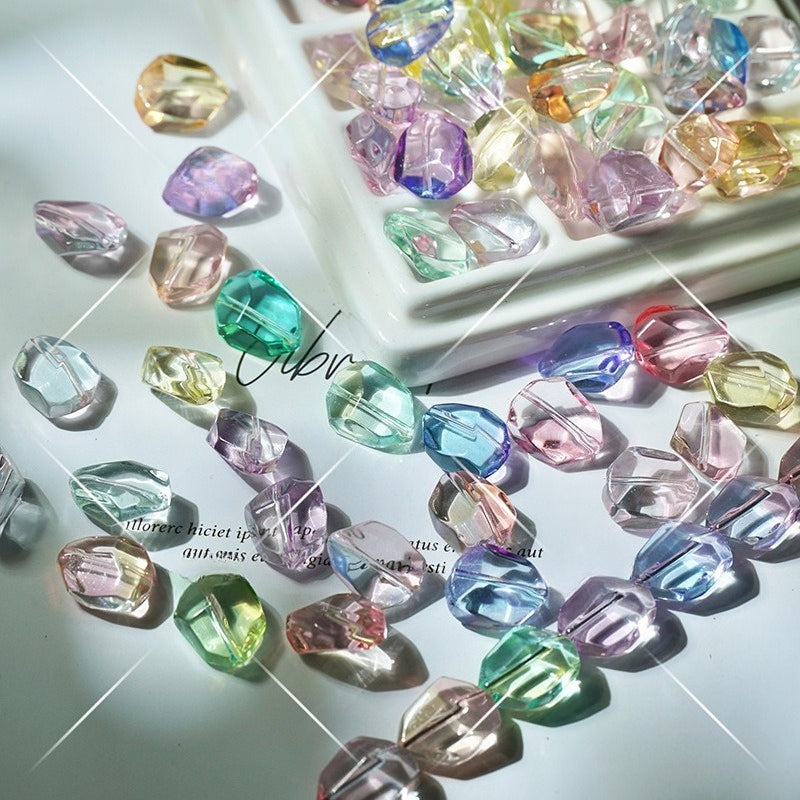 Pink Amethyst-Style Glazed Beads