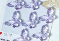 Glazed Engraved 3D Butterfly Beads (Vertical Hole)