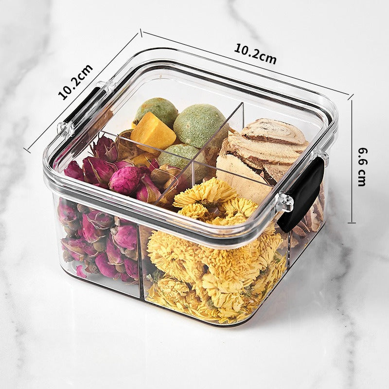 Clear Plastic Buckle-Lid Storage Containers – Transparent Latching Organizer Jars for Beads, Charms, Craft Supplies & Small Parts