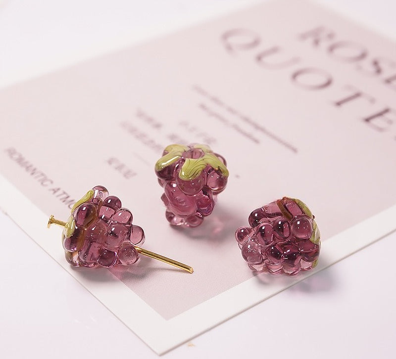 Grape Cluster Glazed Beads