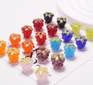 Grape Cluster Glazed Beads