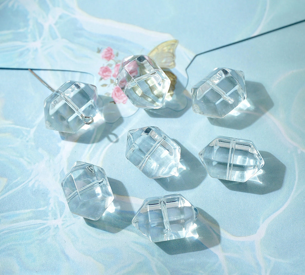 Hexagonal Glazed Beads