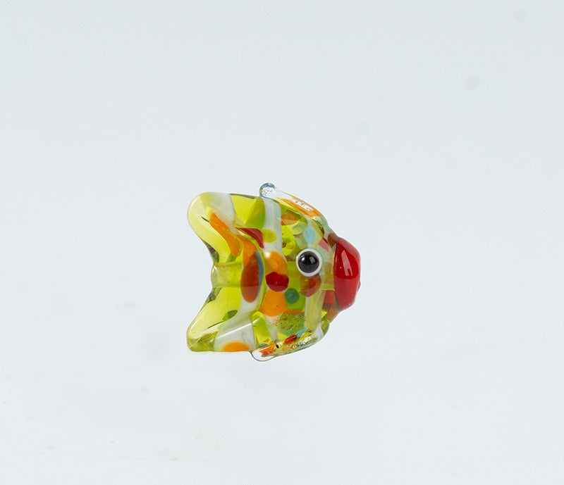 Japanese-Style Colorful Glazed Glass Fish Beads