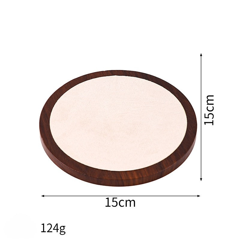 Minimalist Wooden Jewelry Display Tray – Modern Necklace, Bracelet & Earring Display Plate for Product Photography, Craft Fairs & Boutique Displays